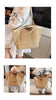 Woven Straw Beach Bag with PU Leather Trim