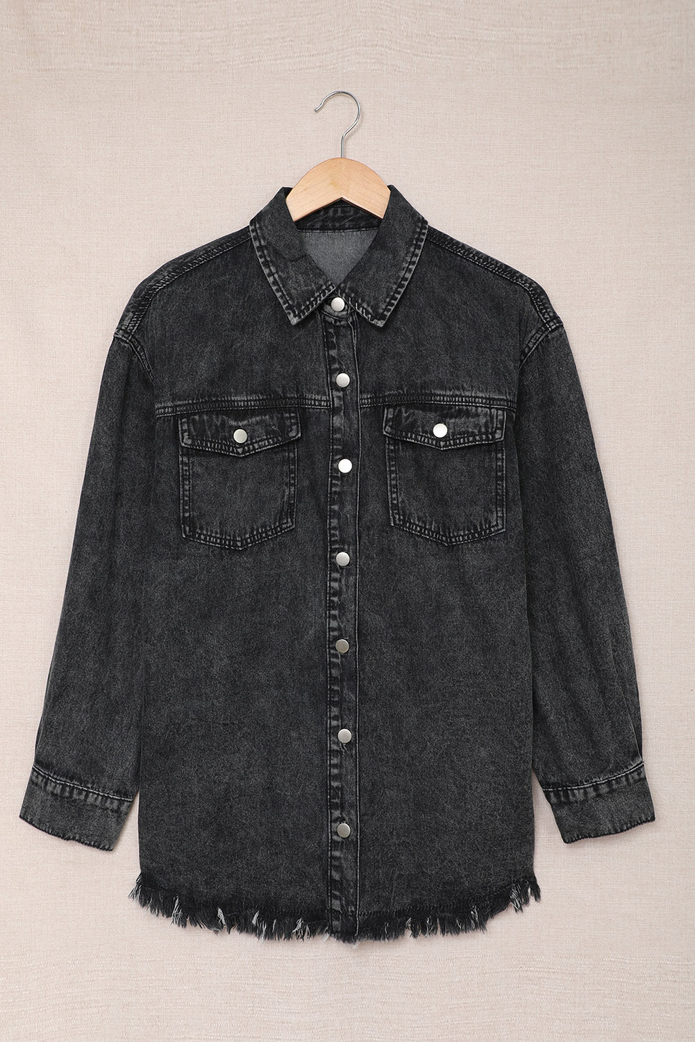 Oversized Washed Denim Jacket Women Streetwear