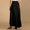high waisted maxi flared skirt