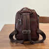 Brown Leather Backpack for Women Soft Cowhide Travel Bag