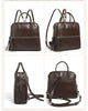 Leather Backpack Women Genuine Cowhide