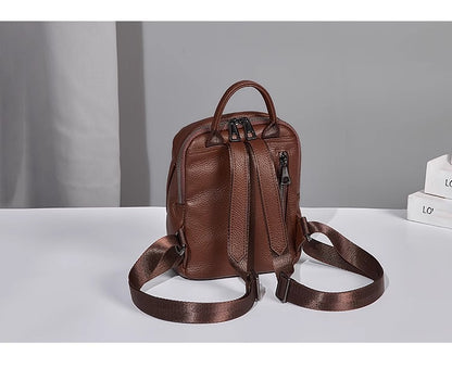 Women Mini Leather Backpack Purse Bag