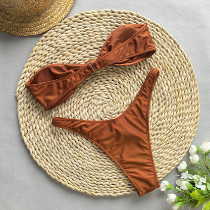 Strapless Bandeau Bikini Set