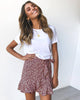 Ruffle Hem mini skirt Summers Beach