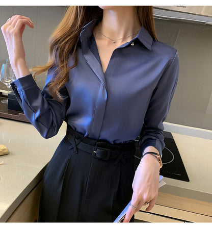 womens business casual long sleeves shirts