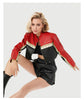 Cropped Faux Leather Biker Jacket for Women