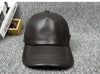 Men’s Genuine Leather Baseball Cap with Adjustable Buckle