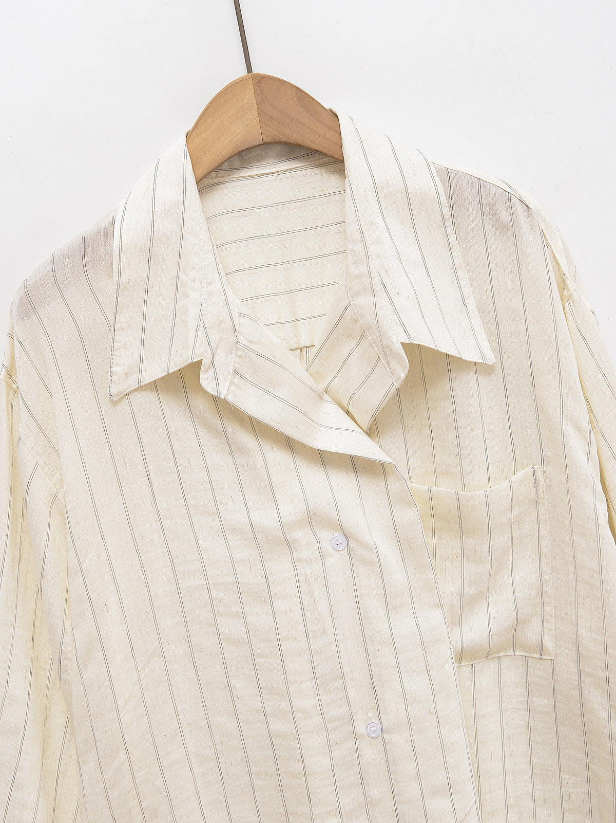 Oversized Striped Long Sleeve Shirt