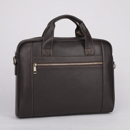 Genuine Leather Men's Office Laptop Bag