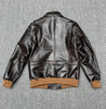 Men’s Heat-Stamped Cowhide Leather Aviator Jacket