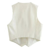 Women's Causal Vest Sleeveless Office Four Buttons