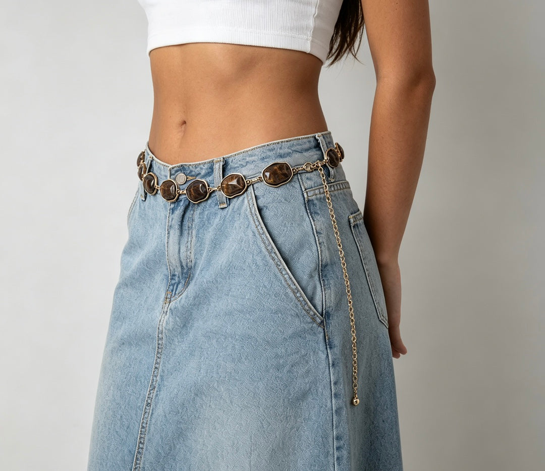 Women’s Amber Resin Waist Chain