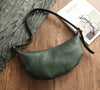 Women’s Genuine Leather Shoulder Croissant Purse