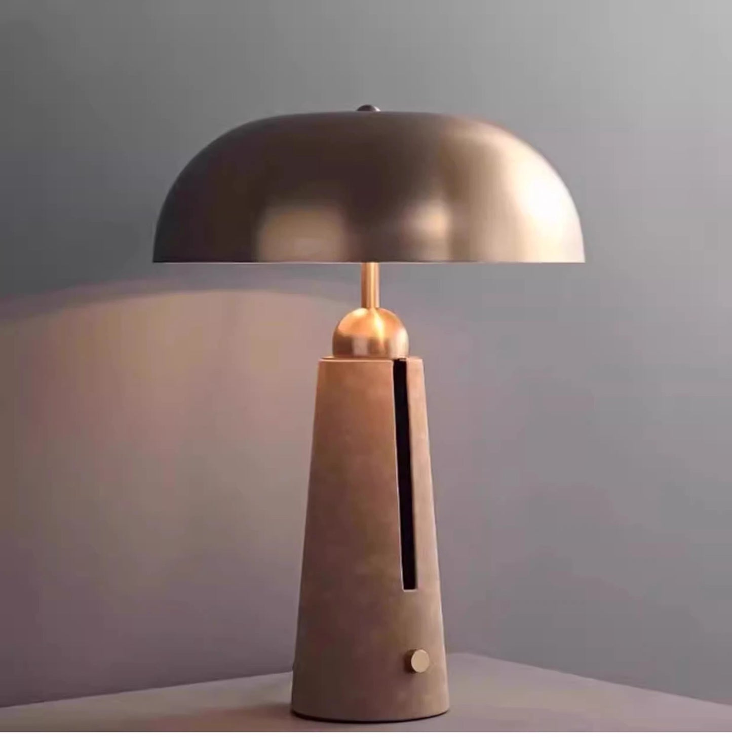 Nordic Travertine Table Lamp Modern Retro Wabi-Sabi Design