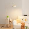 Floor Arc Lamp with Table, Drawer and Wireless Charger