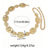 Gold Waist Chain with Nautilus Medallion Design