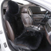Long Hair Sheepskin Car Seat Cover with Plush Wool Backrest 3