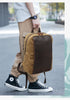 Canvas Laptop Backpack with Luggage Sleeve and 15.6 Inch Storage