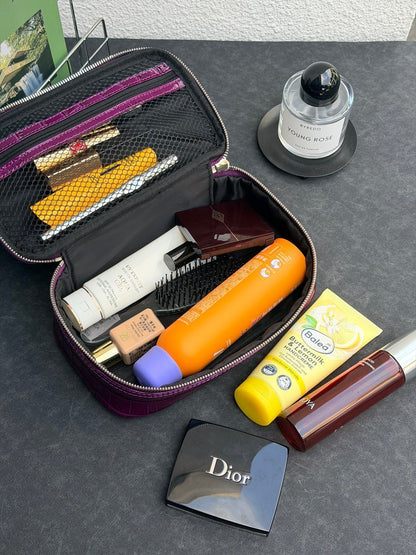 Women’s Genuine Leather Cosmetic Bag