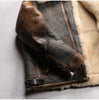 Men Real Shearling Leather Aviator Jacket