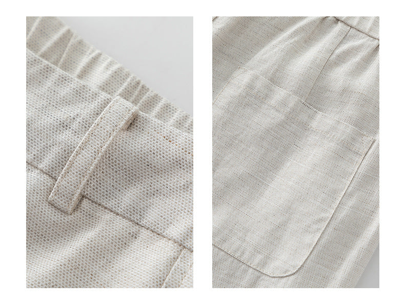 Casual Slacks with high waist summer drape
