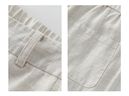 Casual Slacks with high waist summer drape