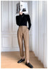 High Waisted Black Women Leather Pants Harem Style
