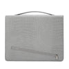 Leather Tablet Organizer for 13-Inch iPad with Crocodile Pattern