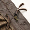 Men Brown Belted Leather Hunting Jacket