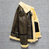 Retro Classic Shearling Leather Jacket Men’s