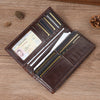Men’s Genuine Leather Dragon Wallet with Long Card Storage