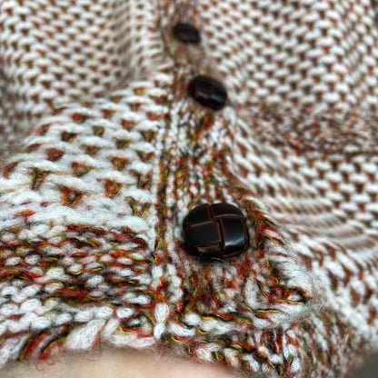 Women Cashmere Wool Cardigan and Knitted Vest Set