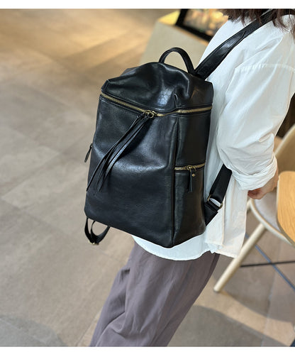 Leather Backpack for Women Laptop Bag Commuter Shoulder