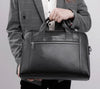 Men's Full Grain Leather Office Bag Briefcase for 13.5" Laptop