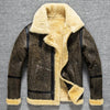 Retro Classic Shearling Leather Jacket Men’s