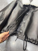 Oil Waxed Women Leather Jacket