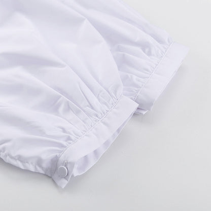Women's Half Placket Ruffle Blouse