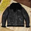 Shearling Jacket Leather Aviator Jacket for Men