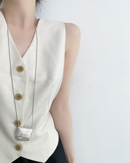 Stylish Women Vest Waist Coast For Work Causal
