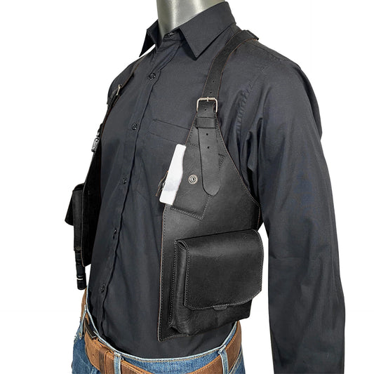 Men’s Leather Shoulder Holster Bag Underarm Harness