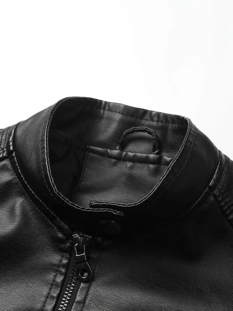 Women’s Faux Pu Leather Biker Jacket