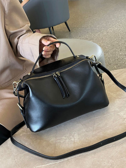 Women Leather Dumpling Crossbody Bag