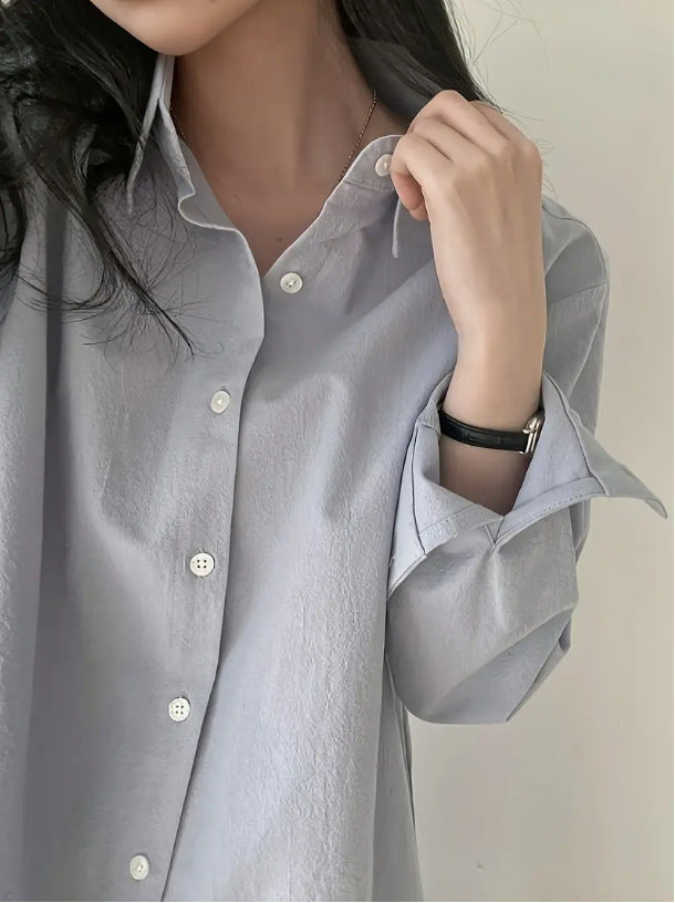 Formal Women's Roll Up Sleeve Button Up Shirt