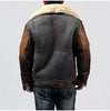 Men Real Shearling Leather Aviator Jacket