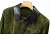 Genuine Goatskin Suede Leather Women's Jacket