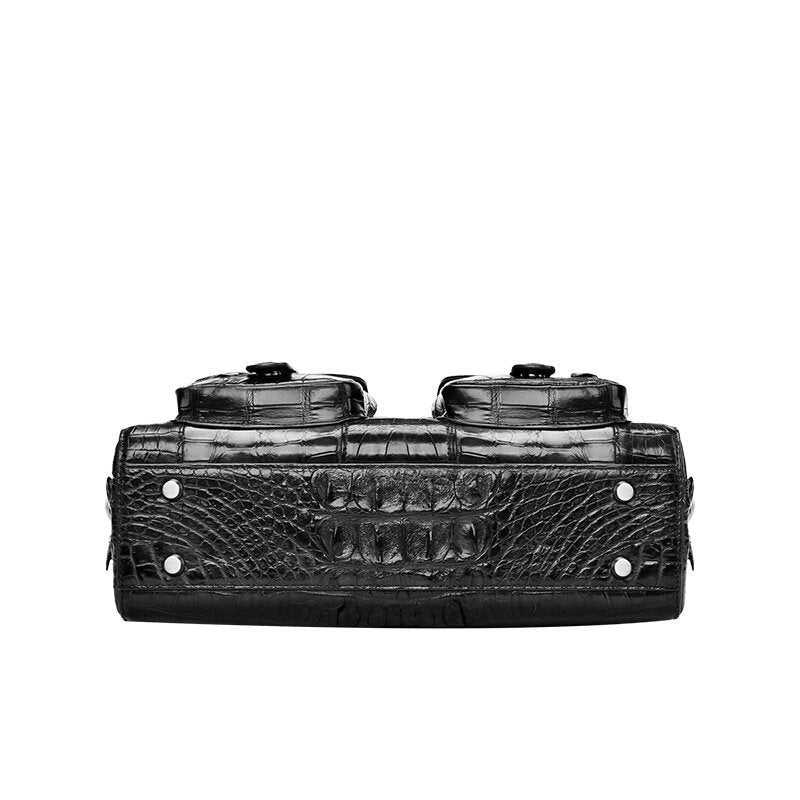 Men’s Siamese Crocodile Leather Handbag