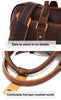 Men’s Leather Shoulder Bag Messenger Briefcase Laptop Bag