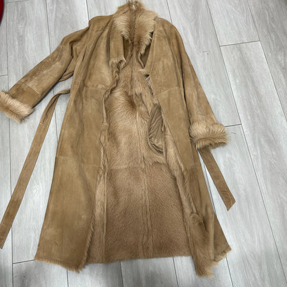 Women’s Cashmere Fur Mid-Length Trench Coat