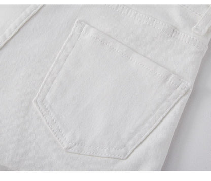 high waisted zipper fly shorts