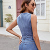 Denim Summer Vest Top for Women